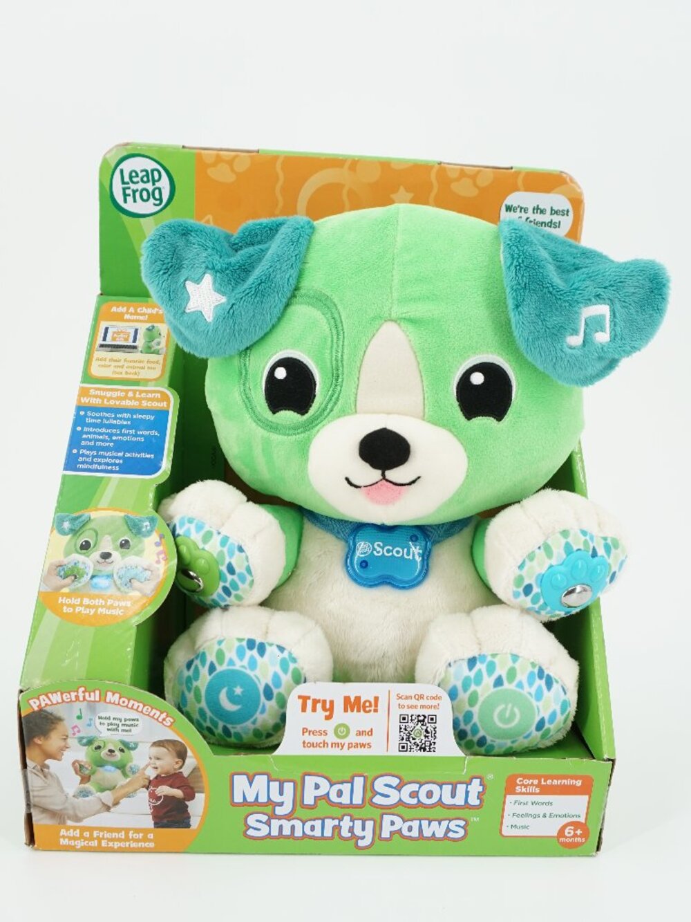 LeapFrog My Pal Scout Smarty Paws Puppy - Green 6 to 36 months Learning NEW